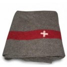 swiss army blanket with swiss cross